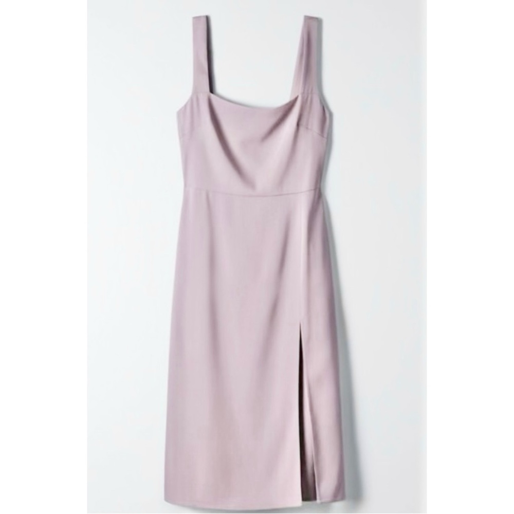 Babaton 90s slit midi dress Munro Mauve 6